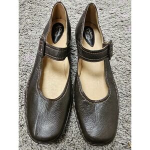 Clarks Artisan Brown Leather Mary Jane Buckle Pumps Shoes 72026 Womens 9.5 M